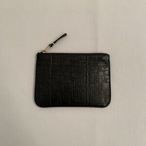 Comme des Garcons WALLET embossed leather pouch